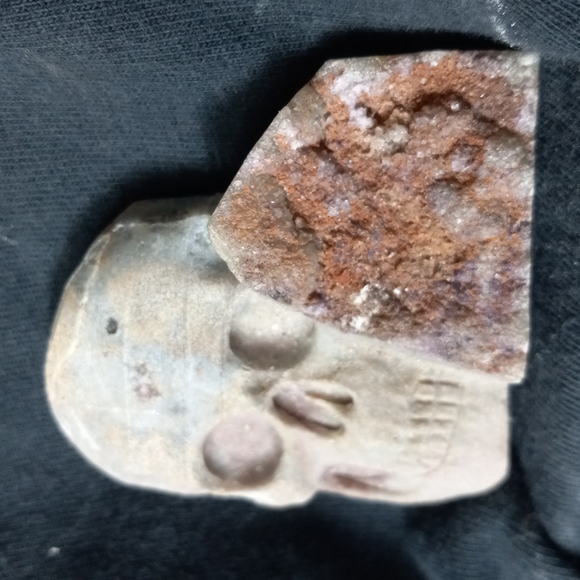 GEMSTONE HEALING STONE QUARTZ SKULL 💀 - Picture 4 of 5